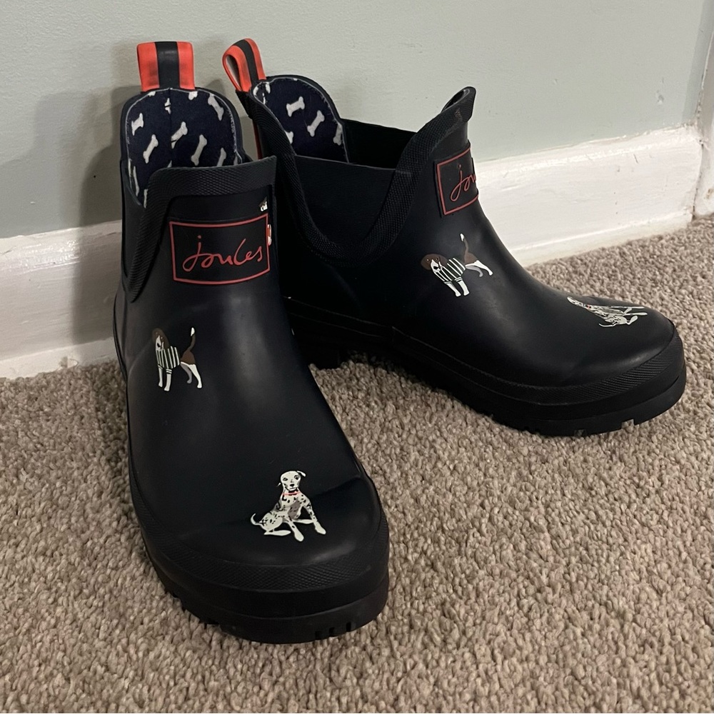Womens Joules Wellibob rain boots sz 5